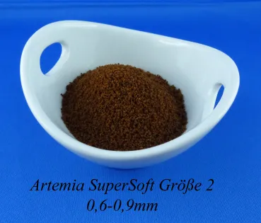 Artemia SuperSoft als weiches Granulat in der Größe 2 für Zwergbunbarsche und große Salmler